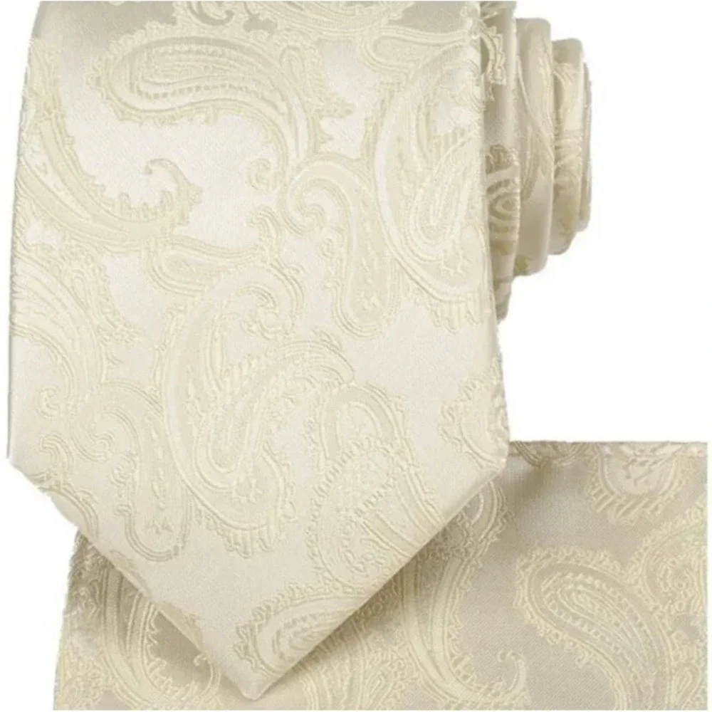 Kissties Irony Paisley Tie & Pocket Square NEW‎